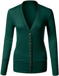 Forest Green Snap Button Cardigan January Closet Audit Capsule Wardrobe