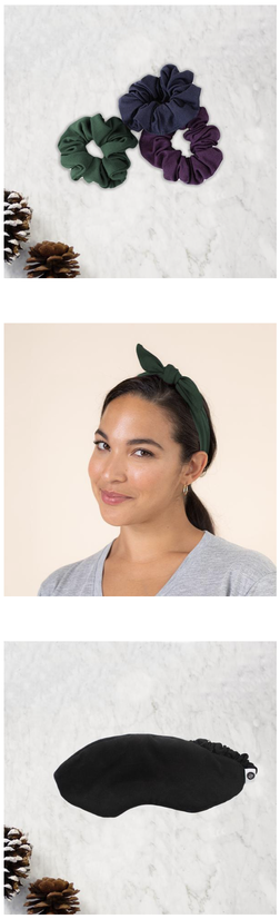 Encircled Giveaway - Sustainable Gift Ideas - The Renew Scrunchie Review The Renew Tie Up Headband Review