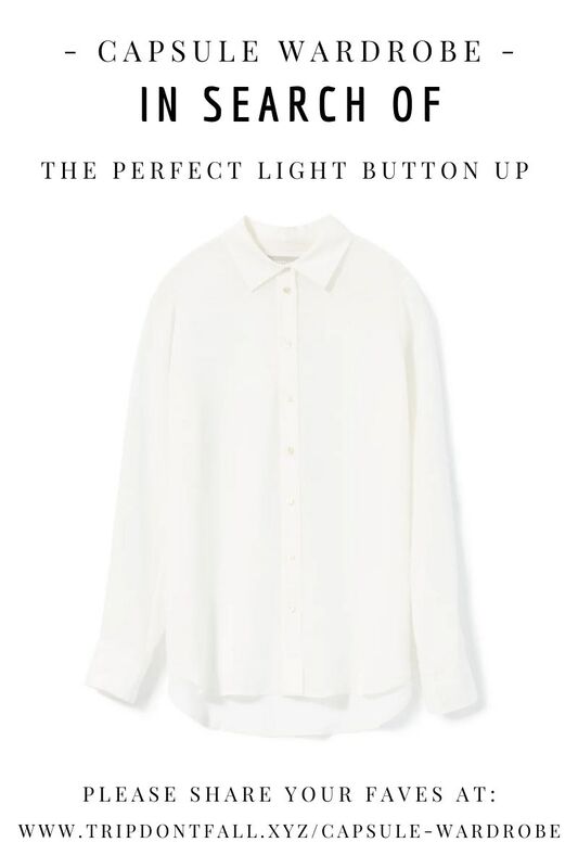Capsule Wardrobe Basics: In Search Of  The Perfect Light Button Up - One Quince Silk Review