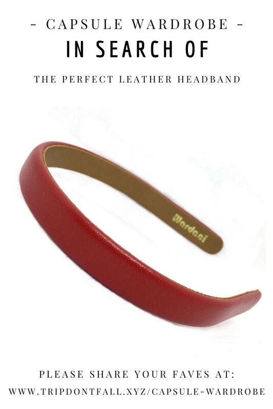 Wardani Red Leather Headband