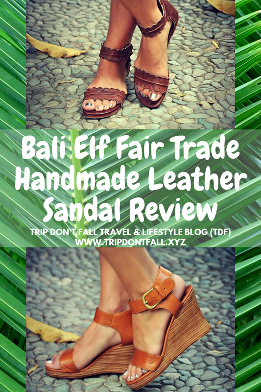 Fair trade handmade leather sandals - Bali elf dreamer wedge & midsummer sandal