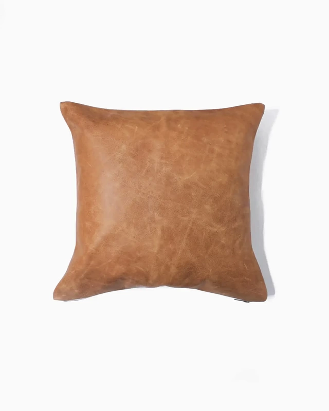 Quince home decor leather pillow discount 