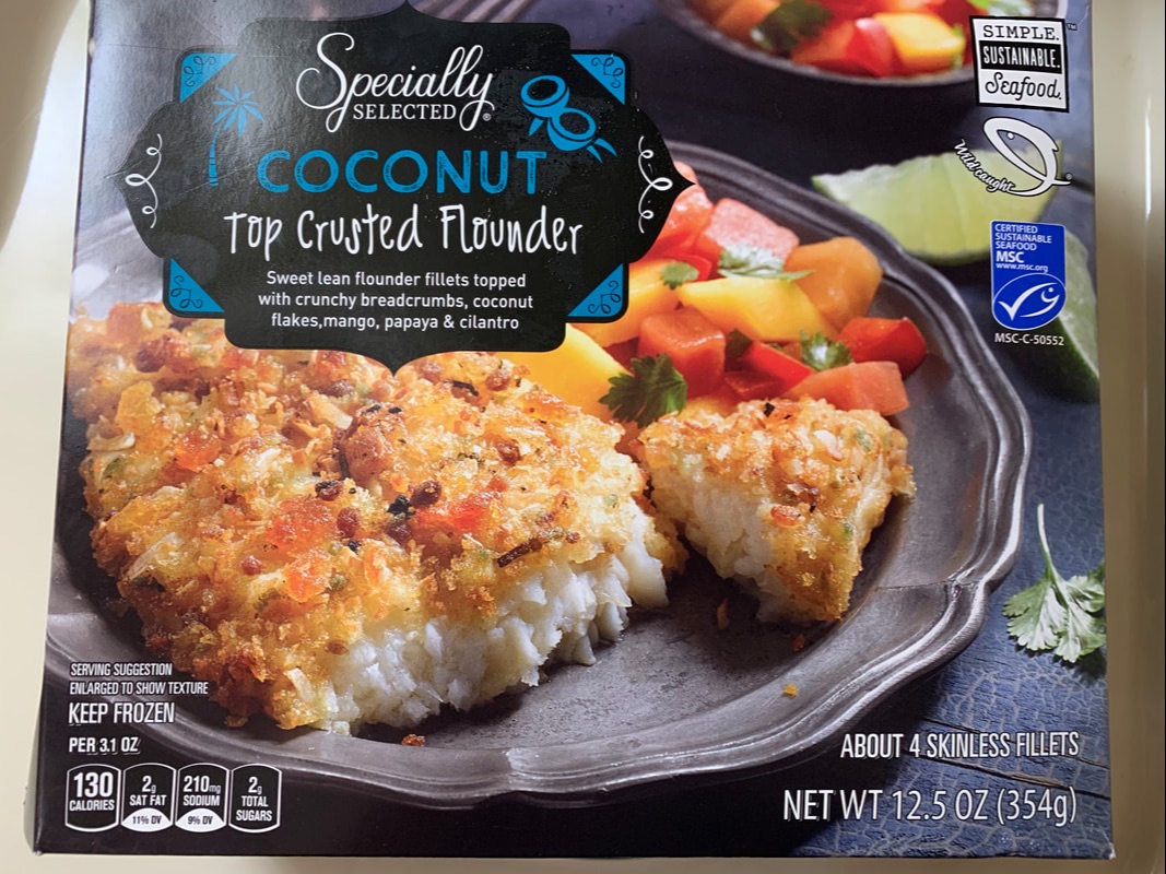 Specially Selected Coconut Top Crusted Flounder & Specially Selected Macadamia Nut Top Crusted Flounder Aldi Review