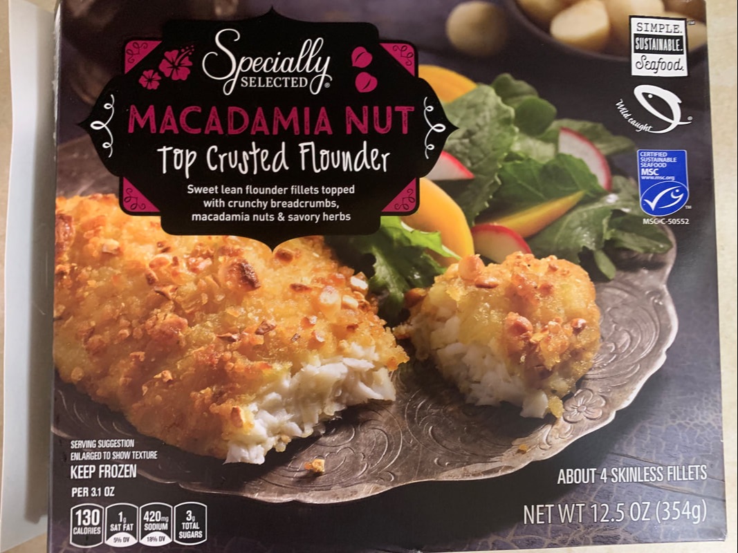 Specially Selected Coconut Top Crusted Flounder & Specially Selected Macadamia Nut Top Crusted Flounder Aldi Review
