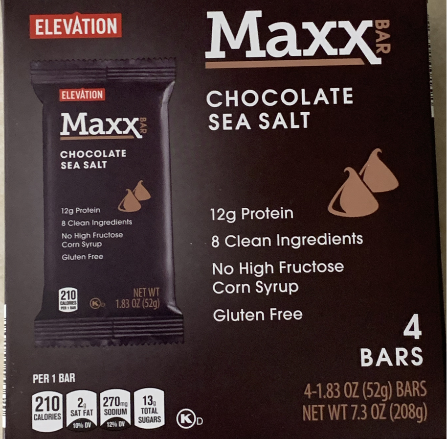 Aldi Review Elevation Maxx Chocolate Sea Salt Clean Protein Bars