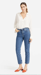 Everlane Clean Silk Relaxed Shirt Review Capsule Wardrobe Staples