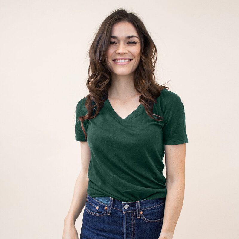 Encircled Giveaway - Sustainable Gift Ideas - The Fair V Neck Tee Review