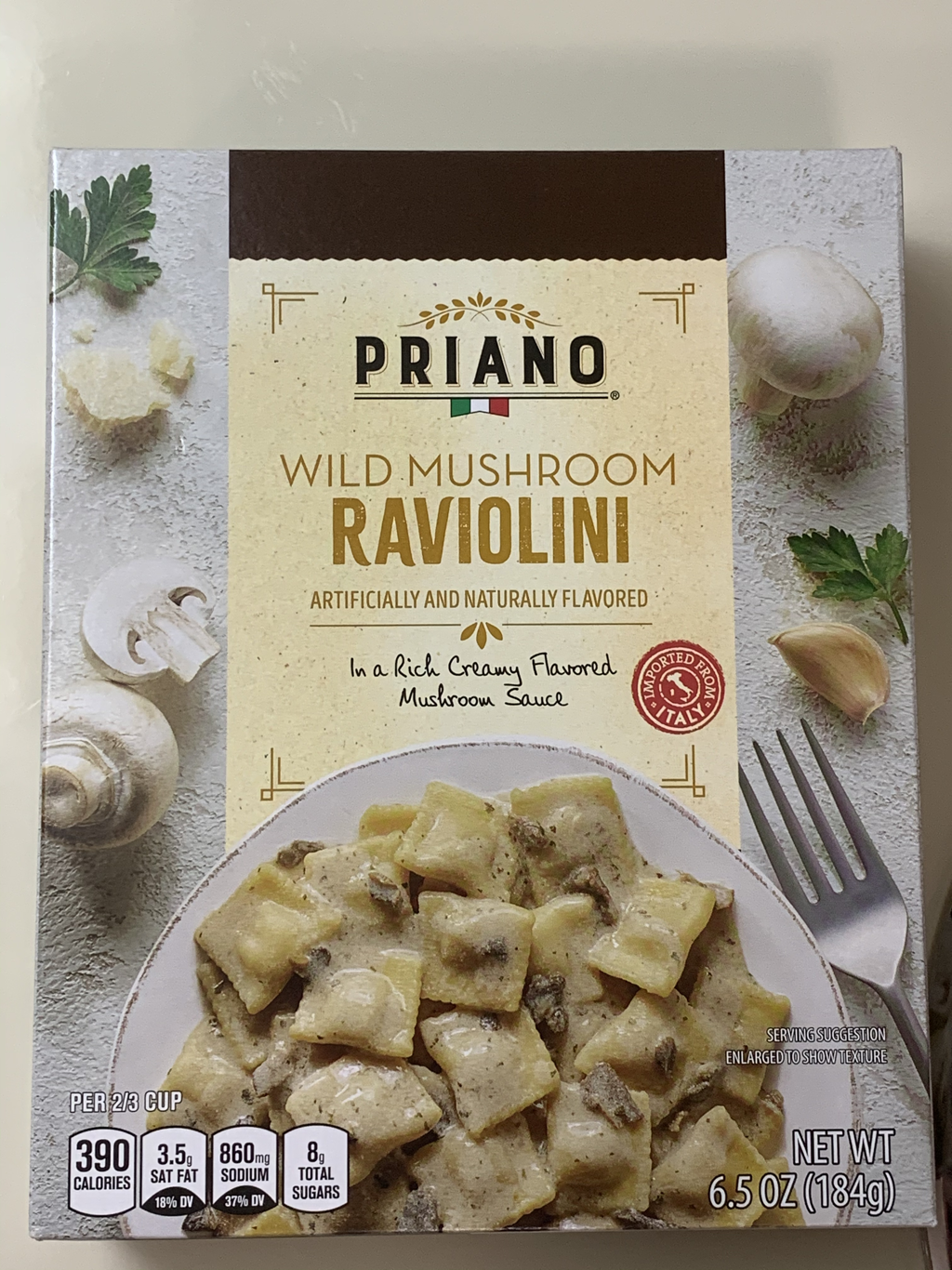 Aldi Review Priano Wild Mushroom Raviolini Nutrition Facts & Cooking Instructions