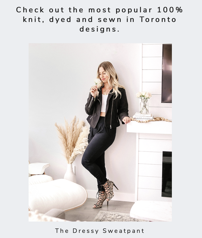 100% Made in Toronto Canada Sustainable Clothing - The Dressy Sweatpant by Encircled 