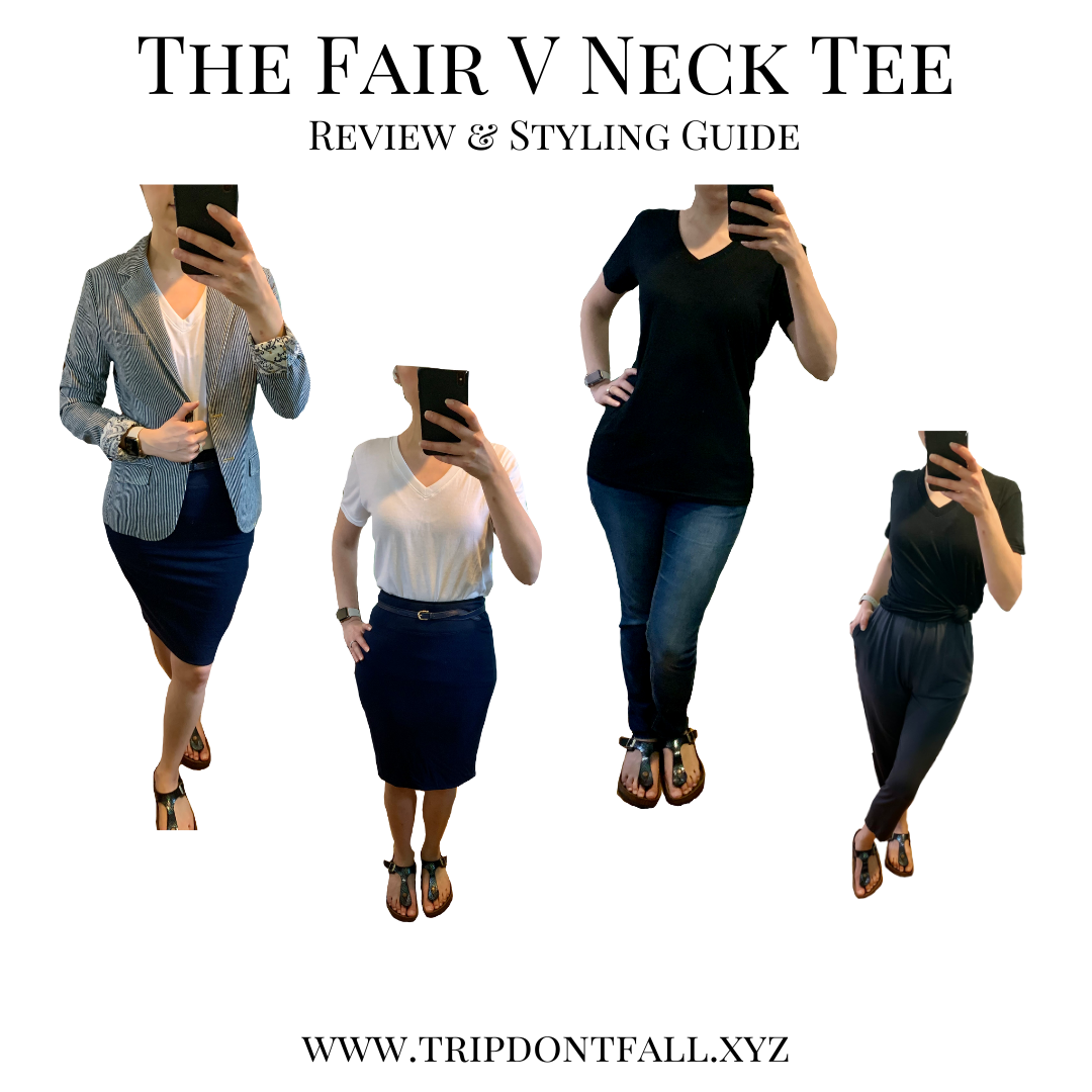 Encircled Clothing Review - The Fair V Neck Tee Review & How To Style V Neck T Shirts
